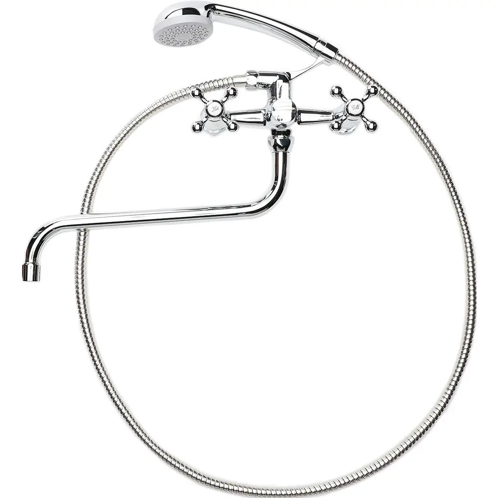 Фото 2 Смеситель для ванны Diwo Анапа AN-02cr 568639 однорычажный с душевой лейкой цвет хром