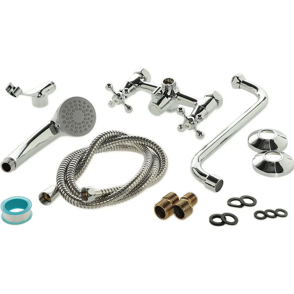 Фото 4 Смеситель для ванны Diwo Анапа AN-02cr 568639 однорычажный с душевой лейкой цвет хром