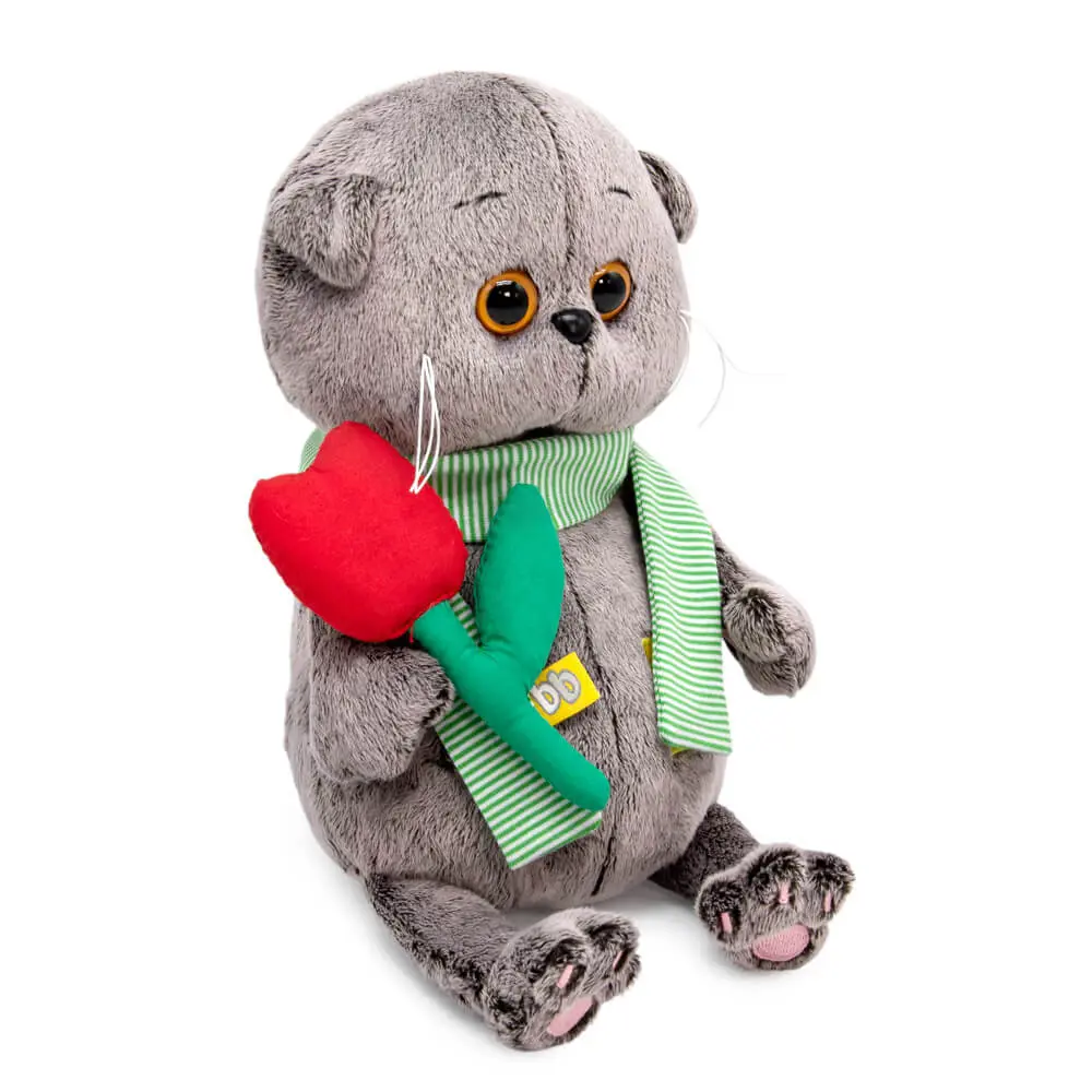 Фото 2 Мягкая игрушка Budi Basa BB-115 Басик Baby с тюльпаном 20 см Фото 2 Мягкая игрушка Budi Basa BB-115 Басик Baby с тюльпаном 20 см
