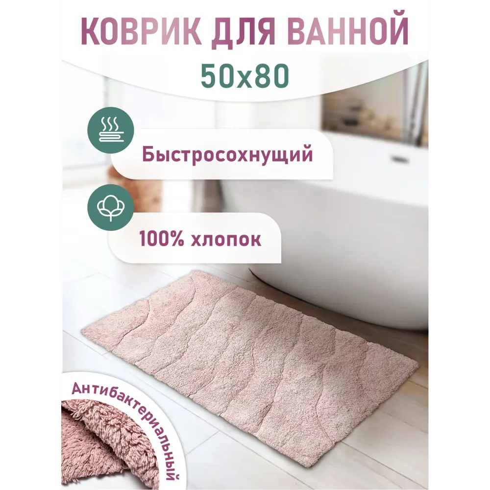 Фото Коврик для ванной Fora FOR-TR050 Фото Коврик для ванной Fora FOR-TR050