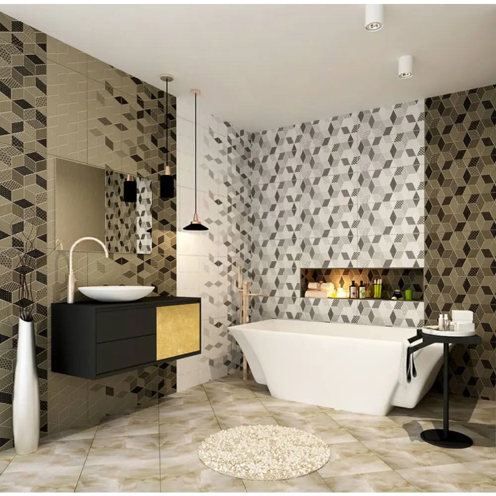 Фото 2 Керамическая плитка Keramin u00038841 30x60см 1.98 м² цвет черно-белый, цена за упаковку Фото 2 Керамическая плитка Keramin u00038841 30x60см 1.98 м² цвет черно-белый, цена за упаковку