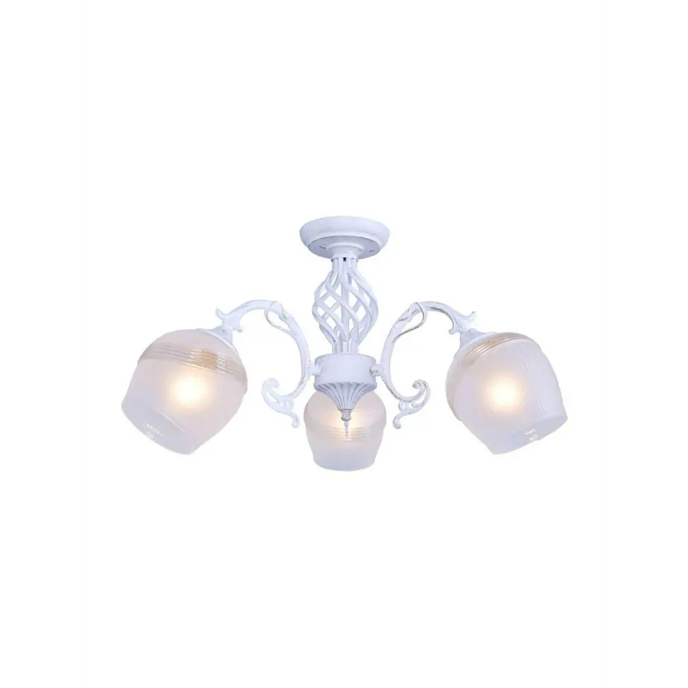 Фото Люстра потолочная TOPLIGHT TL1140-3H Iris 3 лампы 6 м² цвет белый Фото Люстра потолочная TOPLIGHT TL1140-3H Iris 3 лампы 6 м² цвет белый