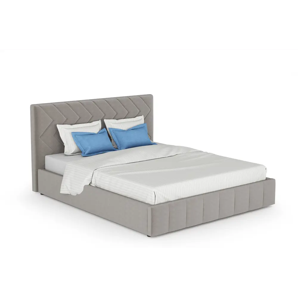 Фото Кровать Нижегородмебель и к Милана 172x104x217 см цвет светло-серый Фото Кровать Нижегородмебель и к Милана 172x104x217 см цвет светло-серый