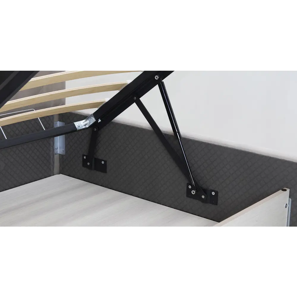 Фото 3 Кровать Нижегородмебель и к Милана 172x104x217 см цвет светло-серый Фото 3 Кровать Нижегородмебель и к Милана 172x104x217 см цвет светло-серый