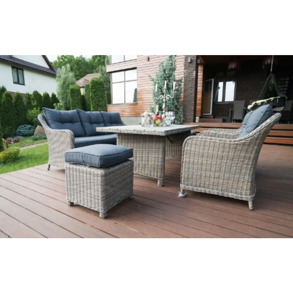 Фото 8 Садовая мебель для отдыха Besta fiesta bf sardinia искусственный ротанг коричневый : стол, диван, 2 кресла Фото 8 Садовая мебель для отдыха Besta fiesta bf sardinia искусственный ротанг коричневый : стол, диван, 2 кресла