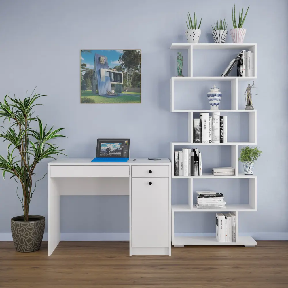 Фото 3 Стол многофункциональный Клик мебель ЕАЭС N RU Д-RU.РА01.В.07575/21 100x75x50 см ЛДСП цвет белый