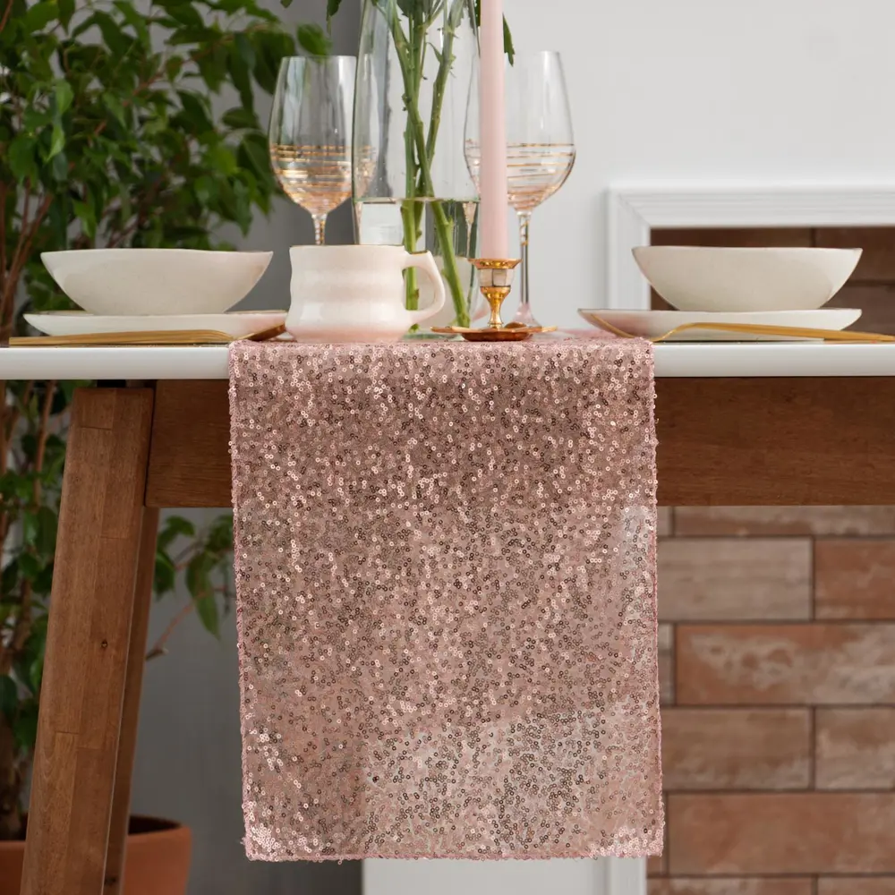 Фото Скатерть на стол Этель 5109431, прямоугольная, 30x120, цвет розовый Фото Скатерть на стол Этель 5109431, прямоугольная, 30x120, цвет розовый