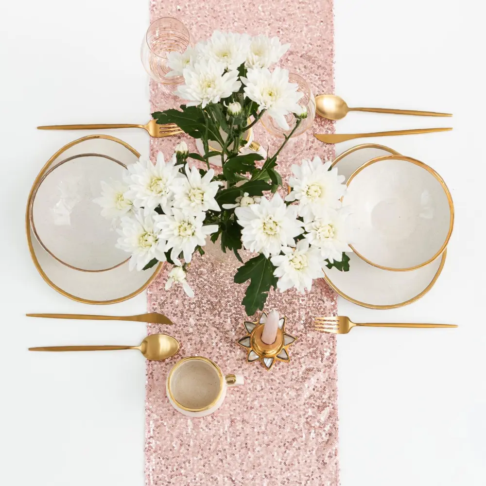 Фото 5 Скатерть на стол Этель 5109431, прямоугольная, 30x120, цвет розовый Фото 5 Скатерть на стол Этель 5109431, прямоугольная, 30x120, цвет розовый