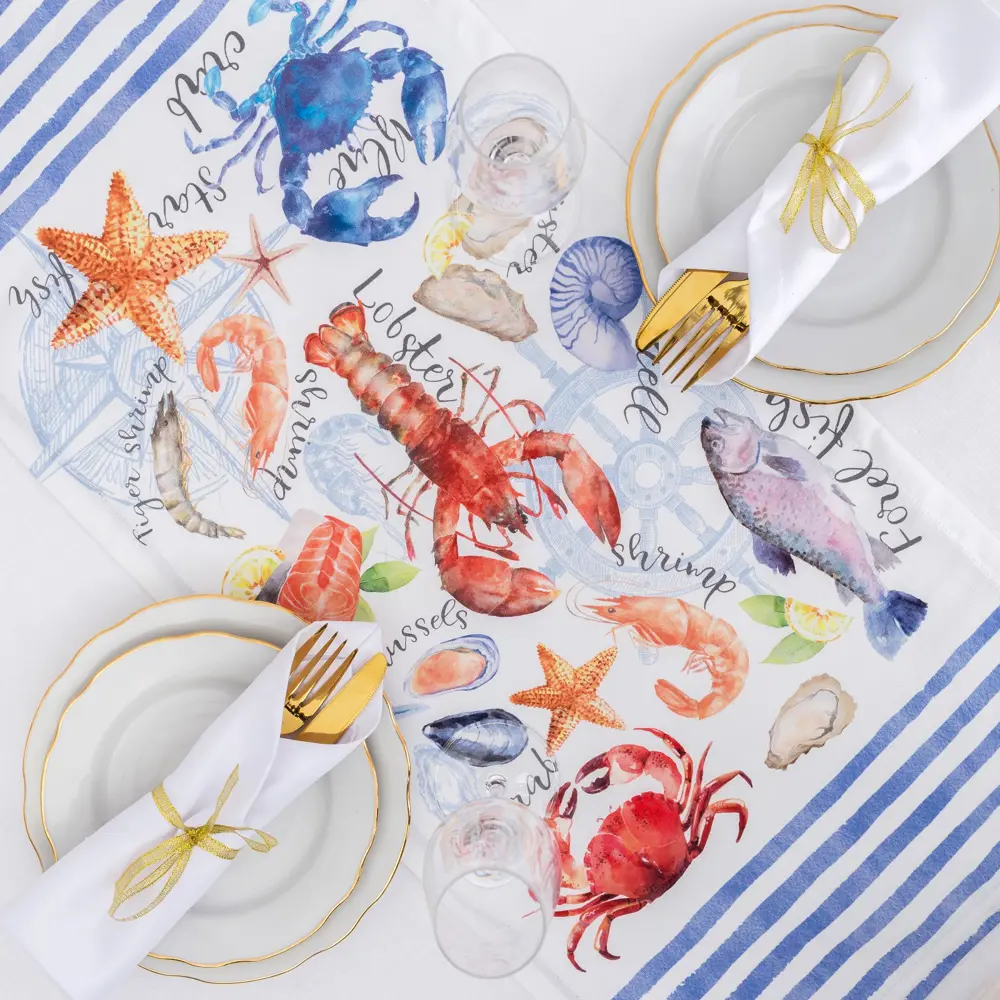 Фото 2 Скатерть на стол Этель 4026199, прямоугольная, 30x80, цвет белый Фото 2 Скатерть на стол Этель 4026199, прямоугольная, 30x80, цвет белый