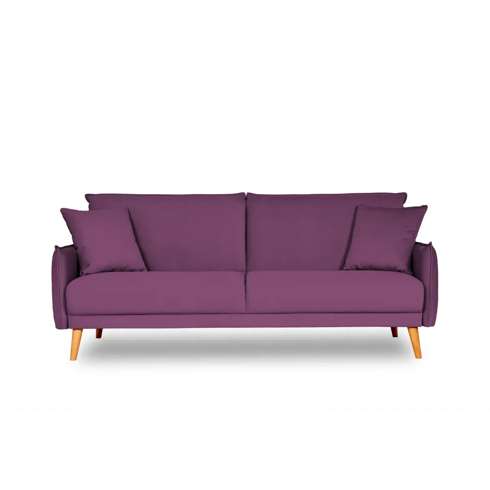 Фото Диван Finsoffa Natten 206x90x90 см велюр цвет вишня Фото Диван Finsoffa Natten 206x90x90 см велюр цвет вишня