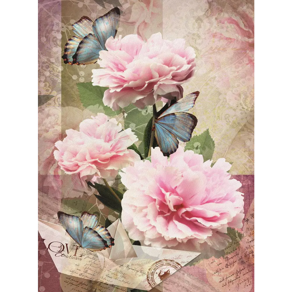 Фото 2 Фотообои Urban Style Цветы и бабочки UST0293 200x270 см Фото 2 Фотообои Urban Style Цветы и бабочки UST0293 200x270 см