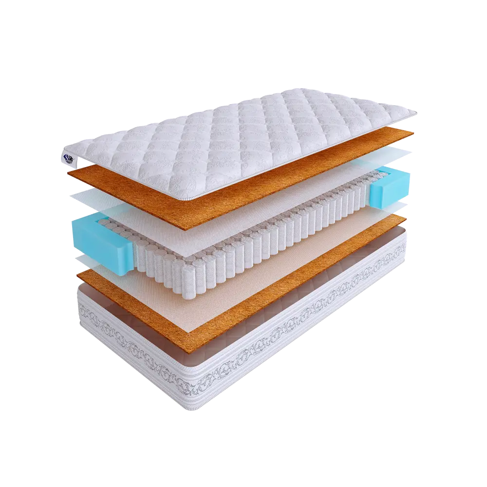 Фото Матрас SkySleep EXPERT HARD S500 60x195 см независимый пружинный блок, односпальный, ортопедический, жесткий, кокосовый Фото Матрас SkySleep EXPERT HARD S500 60x195 см независимый пружинный блок, односпальный, ортопедический, жесткий, кокосовый
