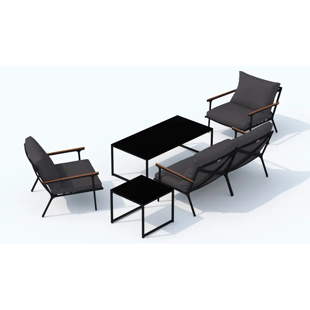 Фото 8 Садовая мебель для отдыха Ideal patio outdoor style Festa anthracite 2-seat алюминий темно-серый:стол, диван, 2 кресла Фото 8 Садовая мебель для отдыха Ideal patio outdoor style Festa anthracite 2-seat алюминий темно-серый:стол, диван, 2 кресла