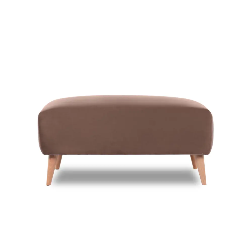 Фото Банкетка Finsoffa Hygge 95x42x63 см велюр цвет коричневый Фото Банкетка Finsoffa Hygge 95x42x63 см велюр цвет коричневый