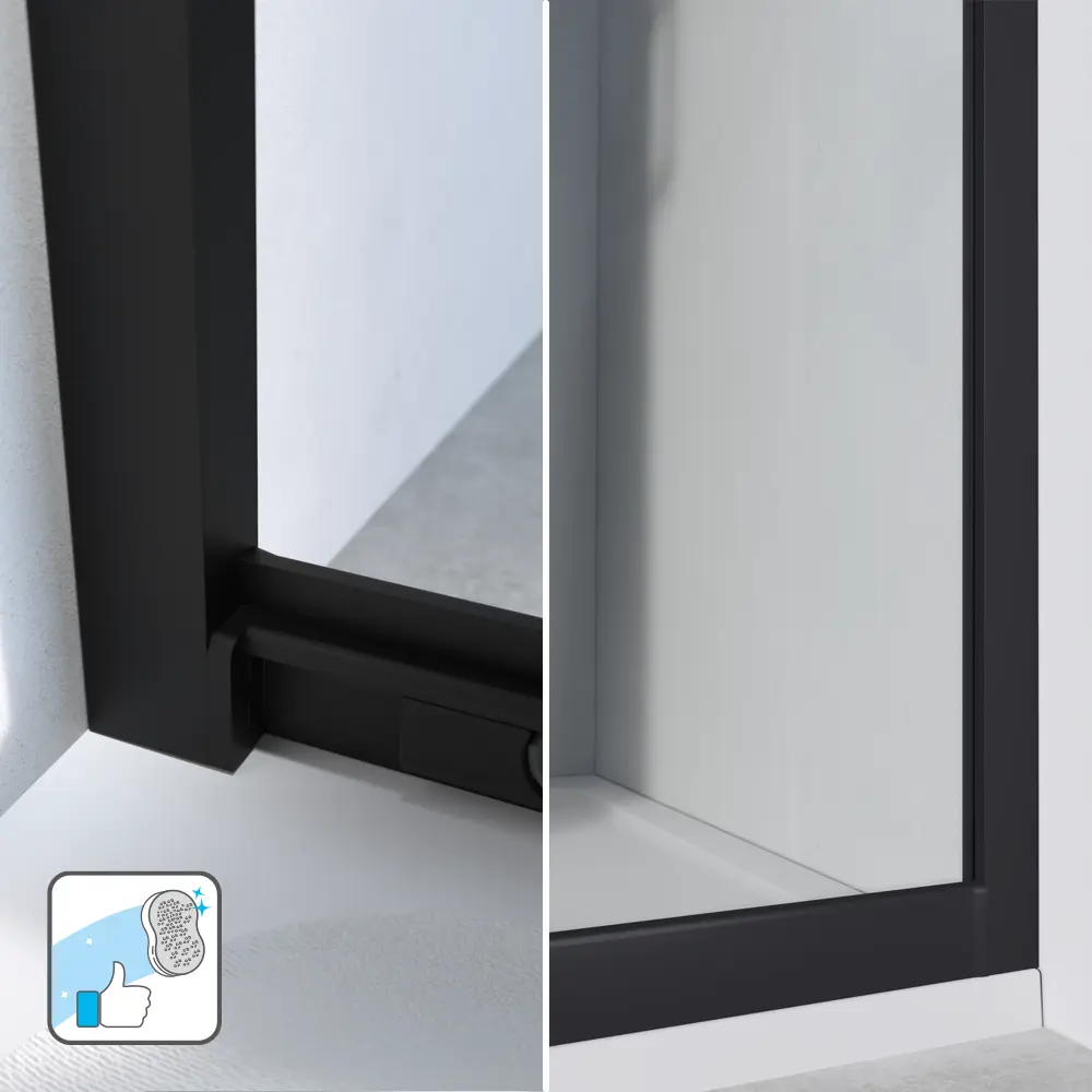 Фото 21 Комплект стекол для душевой ширмы Sensea Easy 120x80 см прозрачное стекло цвет профиля на выбор Фото 21 Комплект стекол для душевой ширмы Sensea Easy 120x80 см прозрачное стекло цвет профиля на выбор