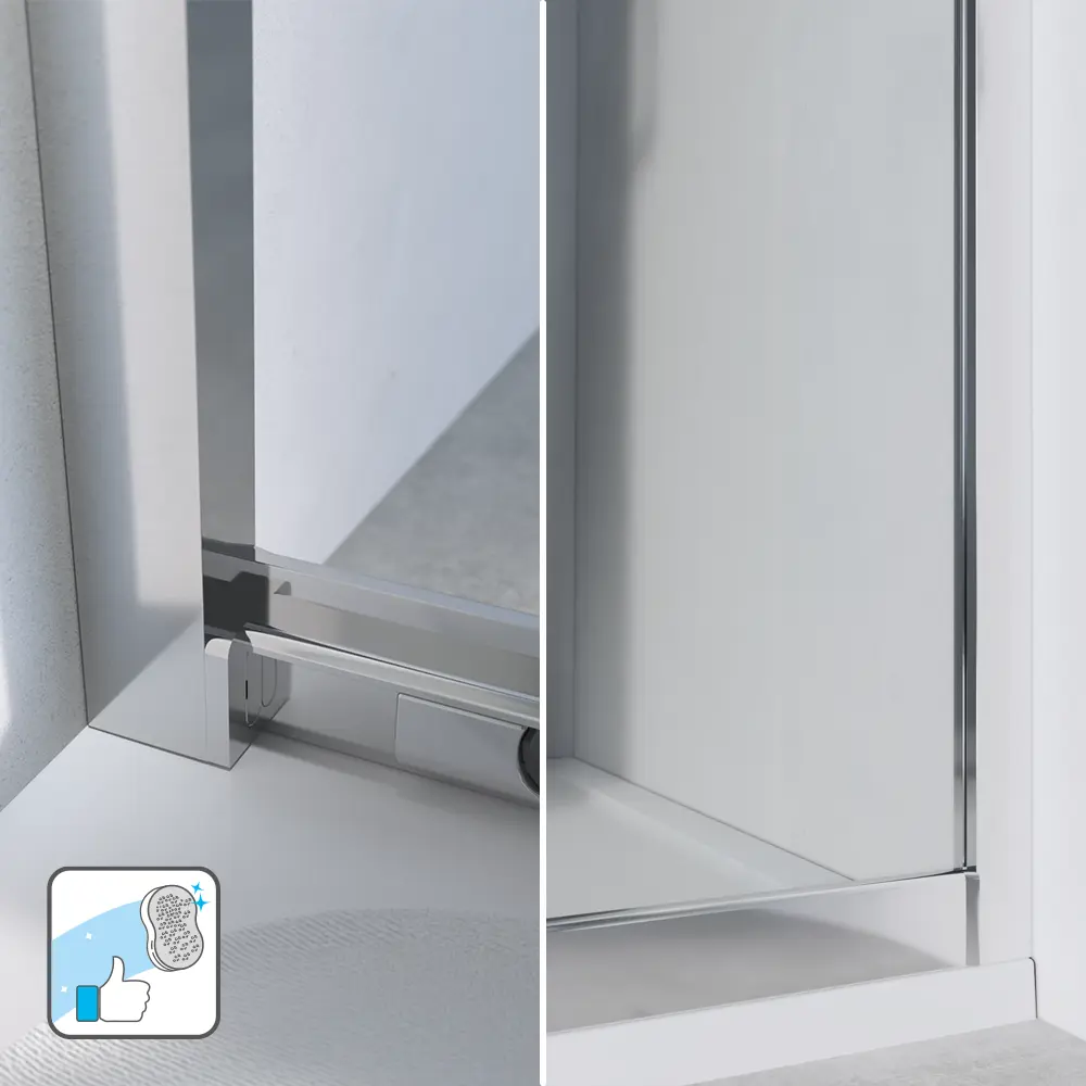 Фото 20 Комплект стекол для душевой ширмы Sensea Easy 120x80 см прозрачное стекло цвет профиля на выбор Фото 20 Комплект стекол для душевой ширмы Sensea Easy 120x80 см прозрачное стекло цвет профиля на выбор