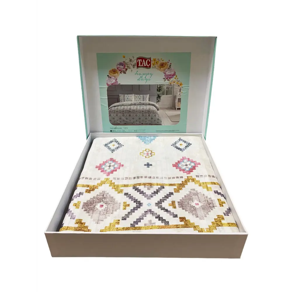 Фото 3 Комплект постельного белья Tac Rainforce 3465-79664, полутораспальный, ранфорс цвет синий Фото 3 Комплект постельного белья Tac Rainforce 3465-79664, полутораспальный, ранфорс цвет синий