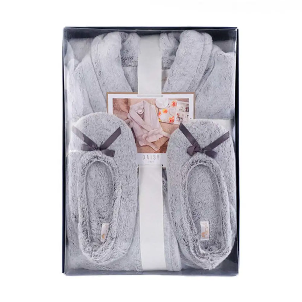 Фото 5 Банный халат Arya home 8680943084569 размер l цвет серый