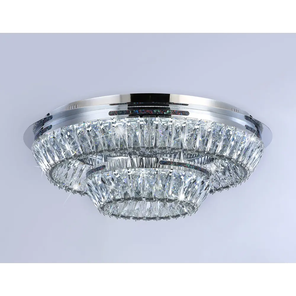 Фото 6 Люстра потолочная светодиодная AMBRELLA LIGHT TR5029 Traditional 18 м² нейтральный белый свет цвет хром Фото 6 Люстра потолочная светодиодная AMBRELLA LIGHT TR5029 Traditional 18 м² нейтральный белый свет цвет хром