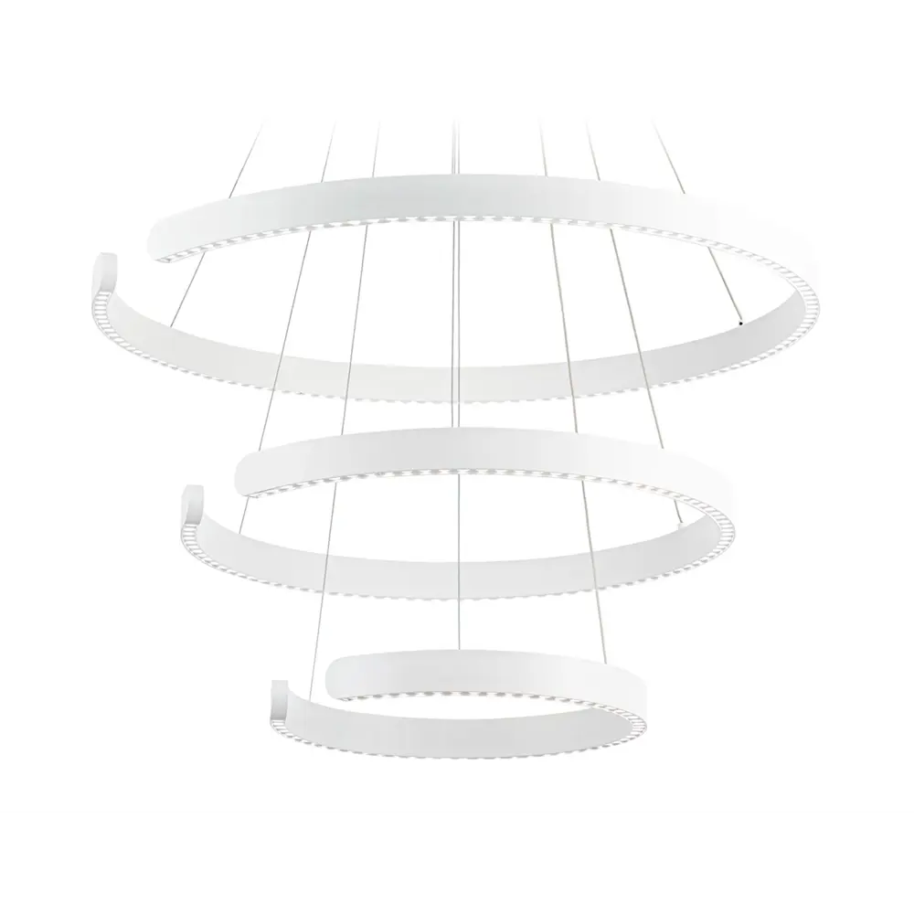 Фото Люстра подвесная светодиодная AMBRELLA LIGHT FL5887 Comfort 28 м² теплый белый свет цвет белый Фото Люстра подвесная светодиодная AMBRELLA LIGHT FL5887 Comfort 28 м² теплый белый свет цвет белый