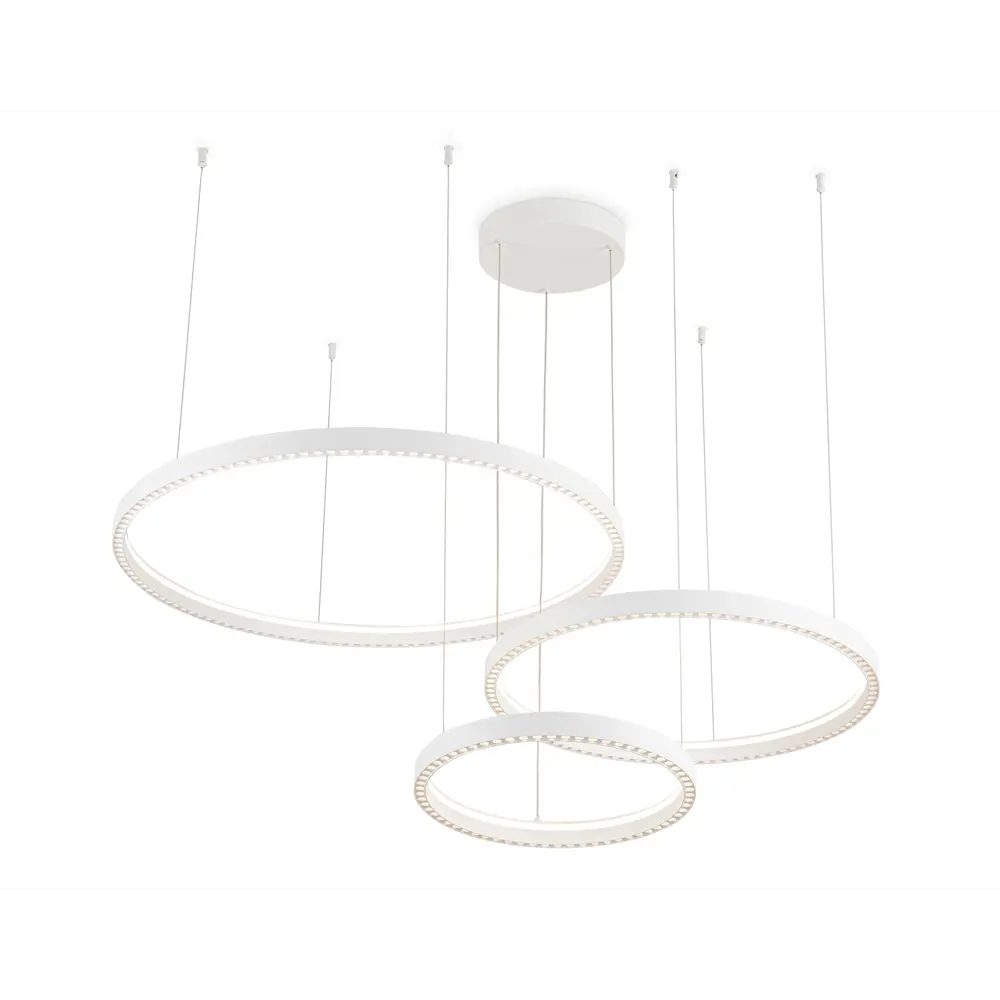 Фото Люстра подвесная светодиодная AMBRELLA LIGHT FL5881 Comfort 28 м² теплый белый свет цвет белый Фото Люстра подвесная светодиодная AMBRELLA LIGHT FL5881 Comfort 28 м² теплый белый свет цвет белый