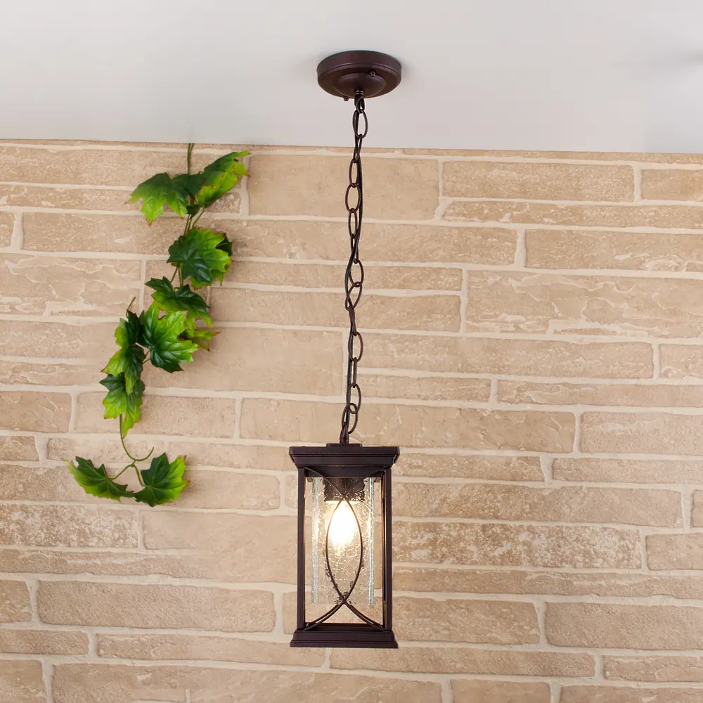 Фото 4 Светильник подвесной уличный Elektrostandard GL 1026H Spica 60 Вт IP33 цвет кофе Фото 4 Светильник подвесной уличный Elektrostandard GL 1026H Spica 60 Вт IP33 цвет кофе