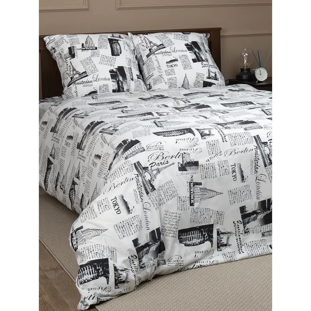 Фото 9 Комплект постельного белья Amore Mio Мако-сатин Trip W Микрофибра полутораспальный