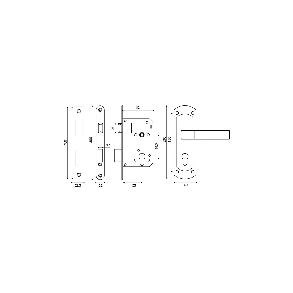 Фото 2 Замок цилиндровый в комплекте с ручкой LOCKSET25.ORION.5558-1 (KIT P25 5558 ORION) AB бронза Фото 2 Замок цилиндровый в комплекте с ручкой LOCKSET25.ORION.5558-1 (KIT P25 5558 ORION) AB бронза