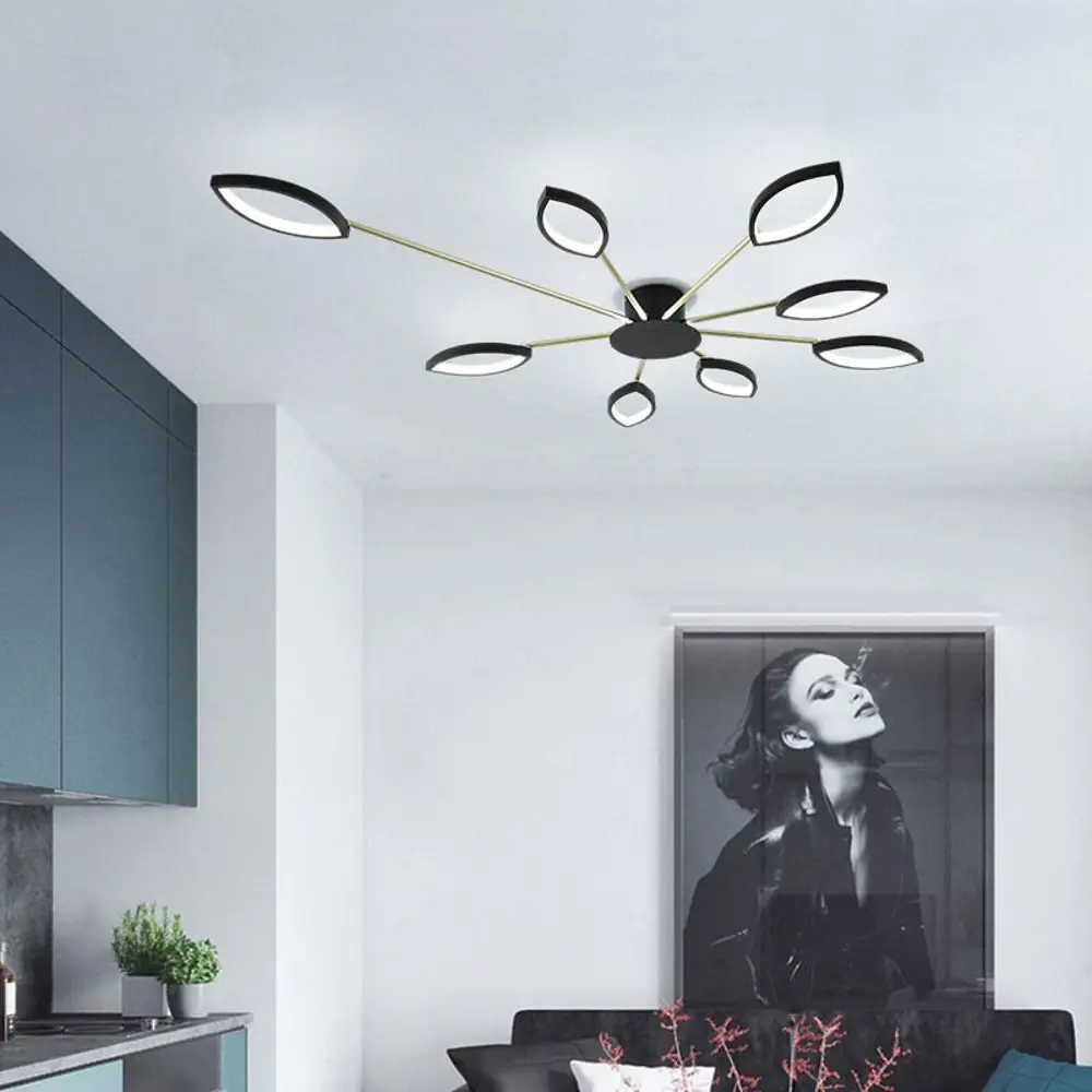 Фото 4 Люстра потолочная светодиодная IMPERIUMLOFT 140625-26 Daggry 5.80 м² теплый белый свет цвет черный Фото 4 Люстра потолочная светодиодная IMPERIUMLOFT 140625-26 Daggry 5.80 м² теплый белый свет цвет черный