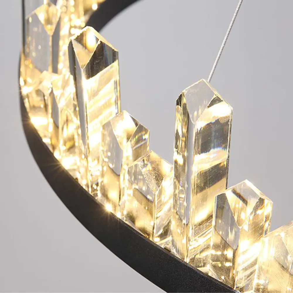 Фото 4 Люстра подвесная светодиодная IMPERIUMLOFT 179755-26 Quartz 1.50 м² теплый белый свет цвет черный Фото 4 Люстра подвесная светодиодная IMPERIUMLOFT 179755-26 Quartz 1.50 м² теплый белый свет цвет черный