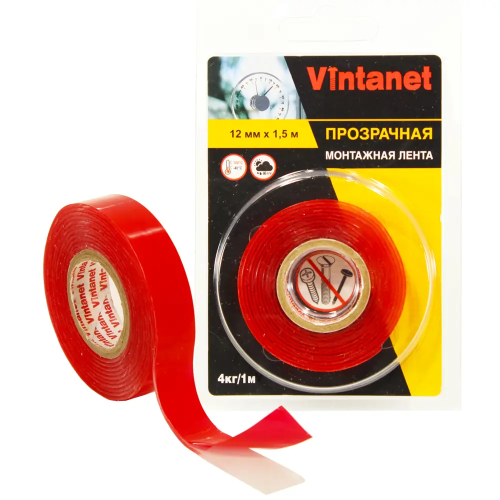 Фото Лента клейкая VINTANET VN1351215 12 мм х 1.5 м