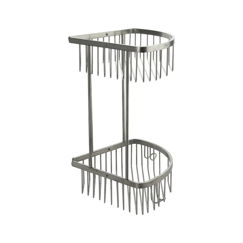 Фото 3 Полка для ванной комнаты Gfmark 80361 Сан-АВК-80361 нержавеющая сталь 29x22 см Фото 3 Полка для ванной комнаты Gfmark 80361 Сан-АВК-80361 нержавеющая сталь 29x22 см