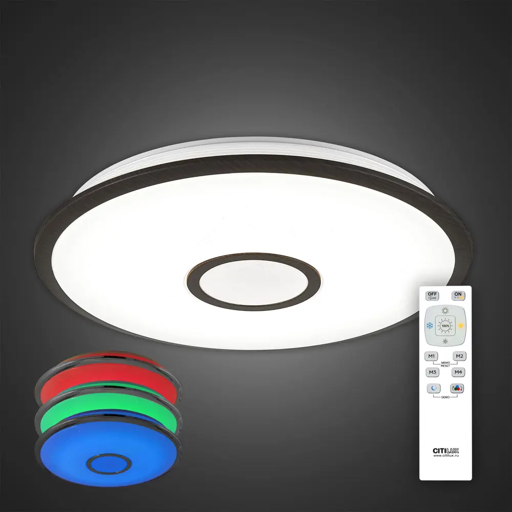 Фото 2 Потолочный светильник светодиодный Citilux Старлайт CL70365RGB 20 м² цвет белый Фото 2 Потолочный светильник светодиодный Citilux Старлайт CL70365RGB 20 м² цвет белый
