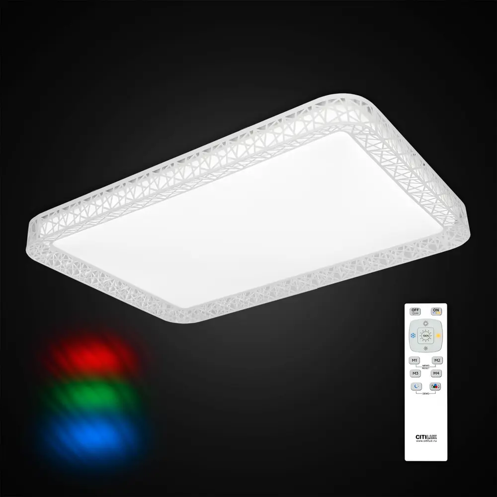 Фото 2 Люстра потолочная светодиодная Citilux Герцог CL722120RC 27 м² цвет белый Фото 2 Люстра потолочная светодиодная Citilux Герцог CL722120RC 27 м² цвет белый
