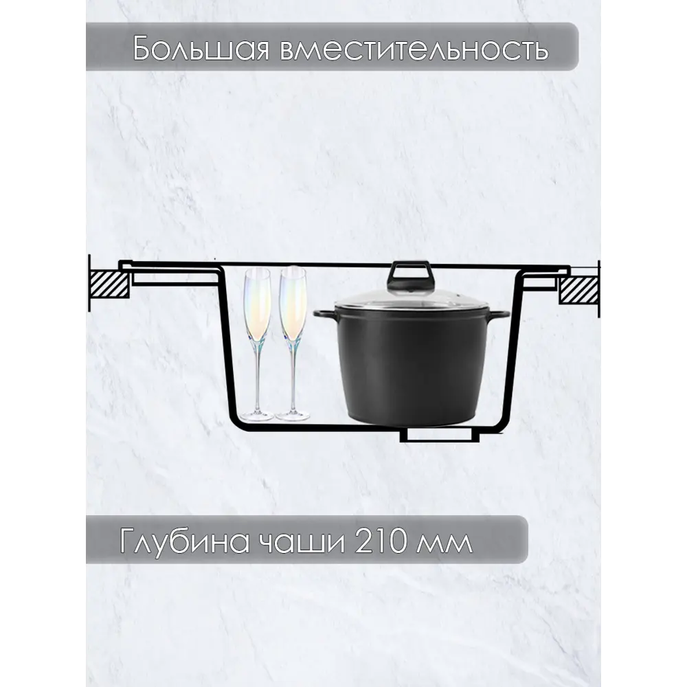 Фото 4 Мойка врезная круглая 50.5x21x50.5 см VIGRO VG104 серый искусственный камень цвет серый Фото 4 Мойка врезная круглая 50.5x21x50.5 см VIGRO VG104 серый искусственный камень цвет серый