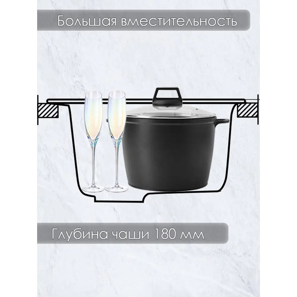 Фото 4 Мойка врезная квадратная 41x18x41 см VIGRO VG201 темно-серый искусственный камень цвет темно-серый