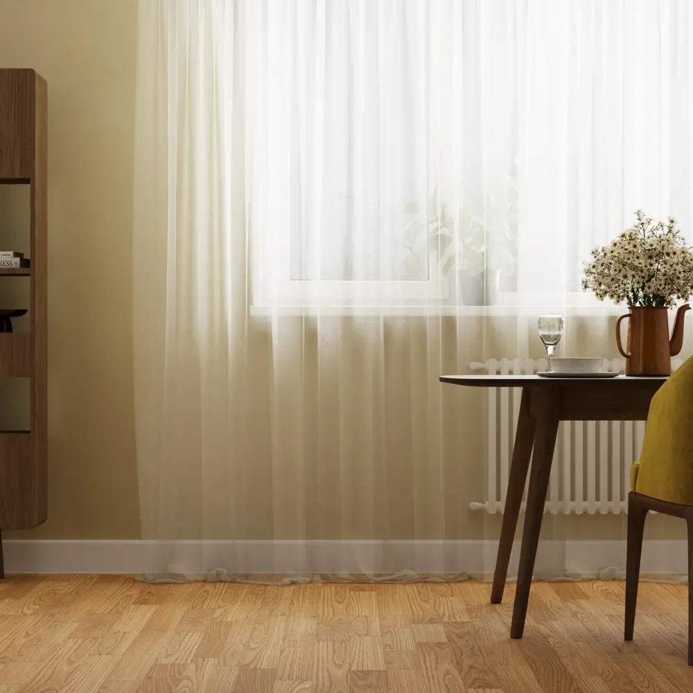 Фото Тюль на ленте Inspire Tlase 250x280 см цвет белый Фото Тюль на ленте Inspire Tlase 250x280 см цвет белый