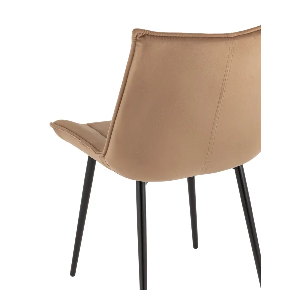 Фото 7 Комплект кухонных стульев 4 шт Стул груп Робб 87x61x55.5 см велюр цвет коричневый