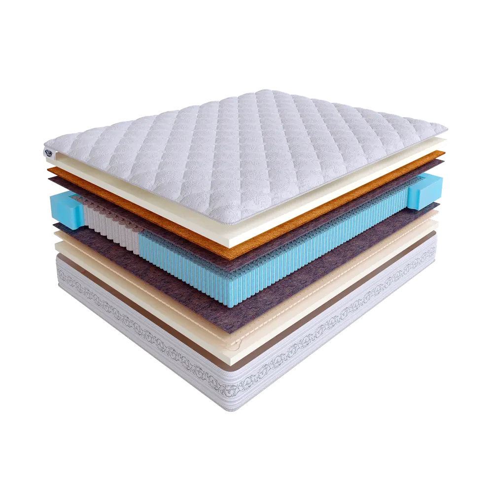 Фото Матрас SkySleep Smart Zone Duo Memo S500/S2000 180x195 см независимый пружинный блок, двуспальный, ортопедический, кокосовый