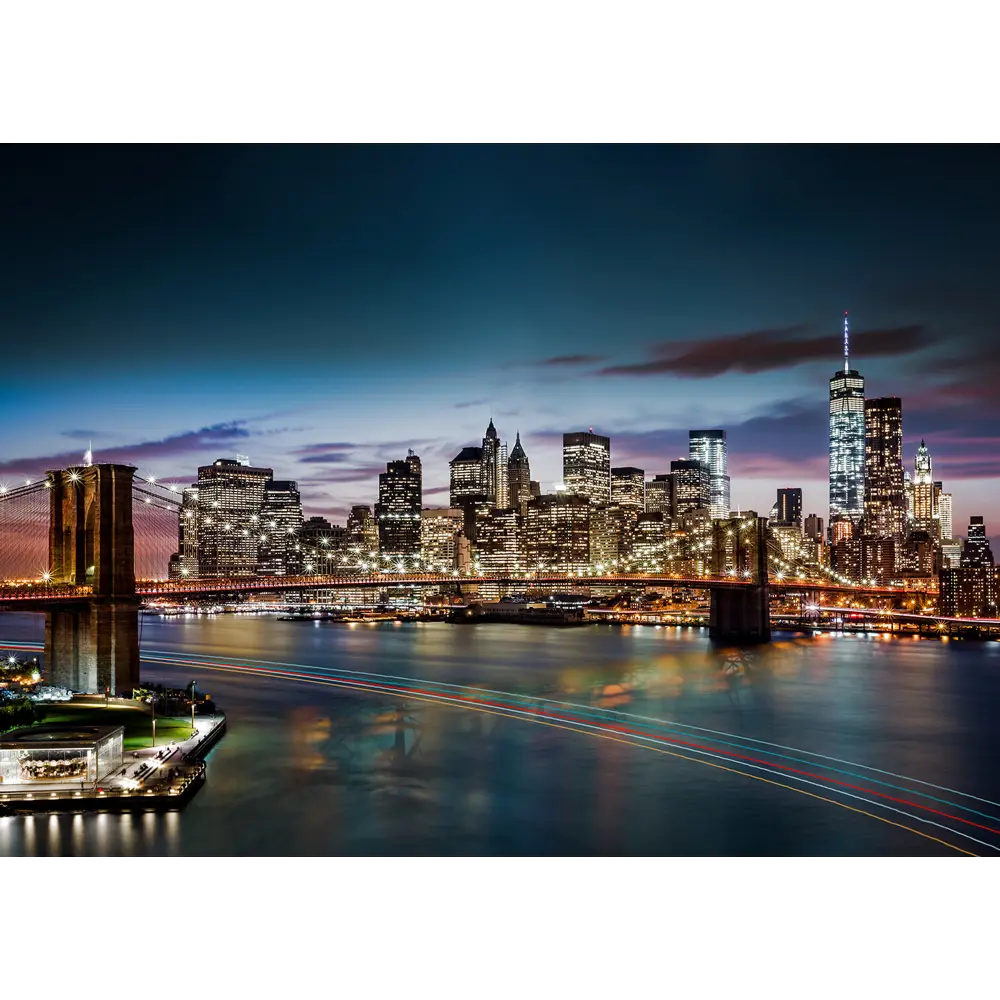 Фото 2 Фотообои бумажные Postermarket 368x254 см Ночной Нью-Йорк WM-05 Фото 2 Фотообои бумажные Postermarket 368x254 см Ночной Нью-Йорк WM-05