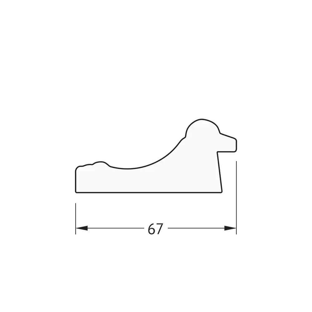 Фото 5 Зеркало в багетной раме Evoform состаренное золото 67 мм 56x146 см BY 1076