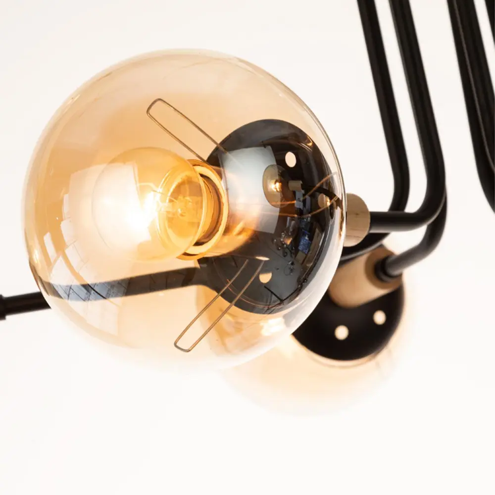 Фото 3 Люстра потолочная Arte Lamp 6 ламп 15 м² цвет коричневый Фото 3 Люстра потолочная Arte Lamp 6 ламп 15 м² цвет коричневый