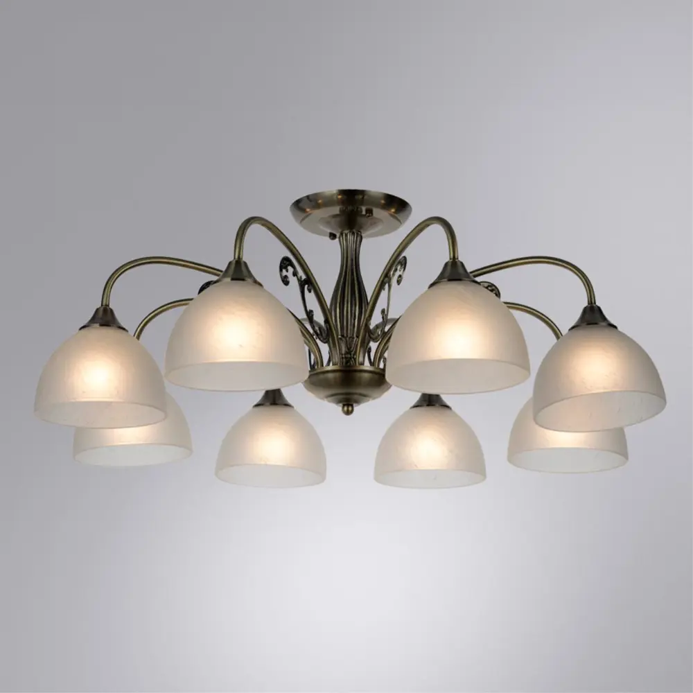 Фото 2 Люстра потолочная Arte Lamp Spica A3037PL-8AB 8 ламп 18 м² цвет бронза Фото 2 Люстра потолочная Arte Lamp Spica A3037PL-8AB 8 ламп 18 м² цвет бронза