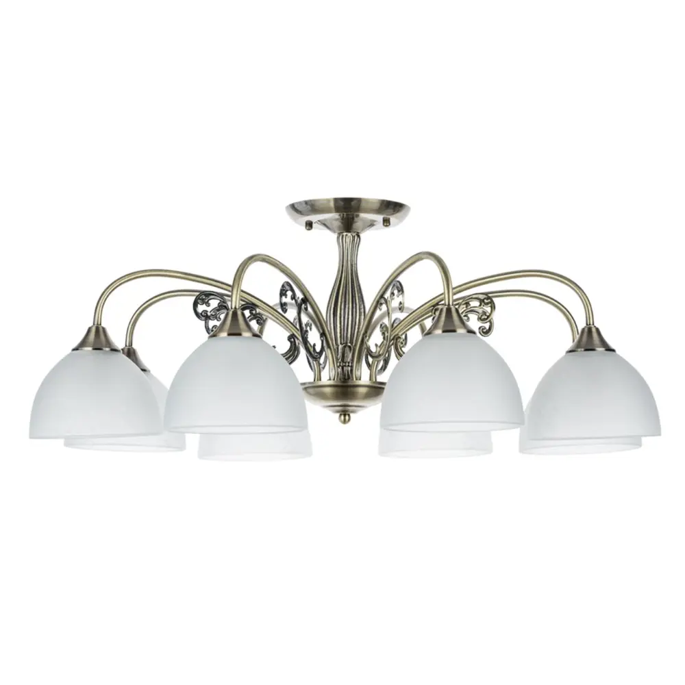 Фото Люстра потолочная Arte Lamp Spica A3037PL-8AB 8 ламп 18 м² цвет бронза Фото Люстра потолочная Arte Lamp Spica A3037PL-8AB 8 ламп 18 м² цвет бронза