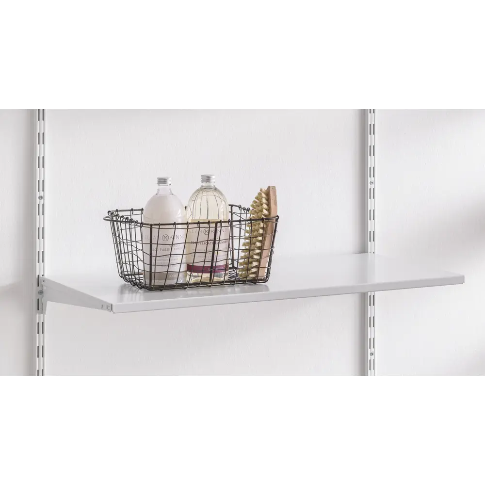 Фото 6 Полка для стеллажа Dolle 80x2x40 см сталь цвет серый Фото 6 Полка для стеллажа Dolle 80x2x40 см сталь цвет серый