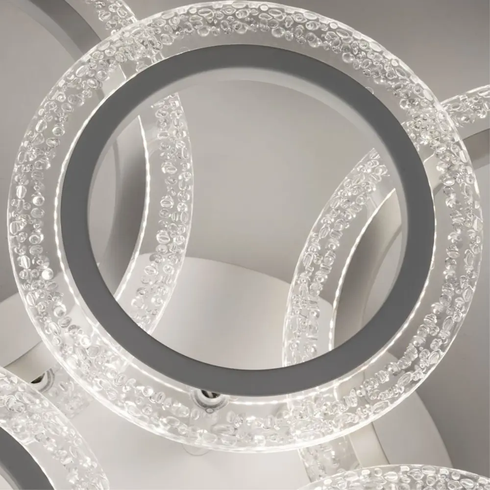 Фото 4 Люстра потолочная светодиодная Arte Lamp Camelia с пультом управления 11 м² изменение оттенков белого цвет белый Фото 4 Люстра потолочная светодиодная Arte Lamp Camelia с пультом управления 11 м² изменение оттенков белого цвет белый