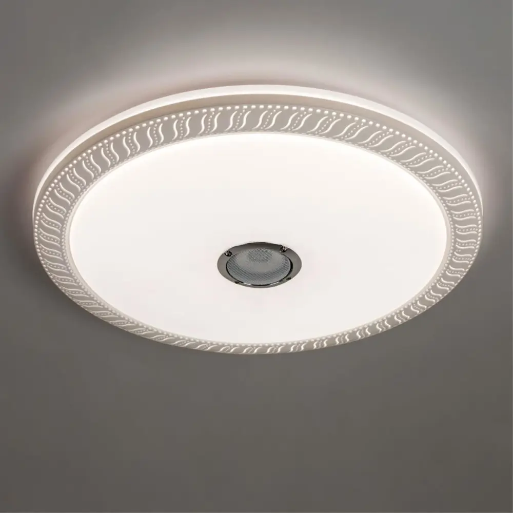 Фото 2 Люстра потолочная светодиодная Arte Lamp Monile с пультом управления 7 м² изменение оттенков белого цвет белый Фото 2 Люстра потолочная светодиодная Arte Lamp Monile с пультом управления 7 м² изменение оттенков белого цвет белый