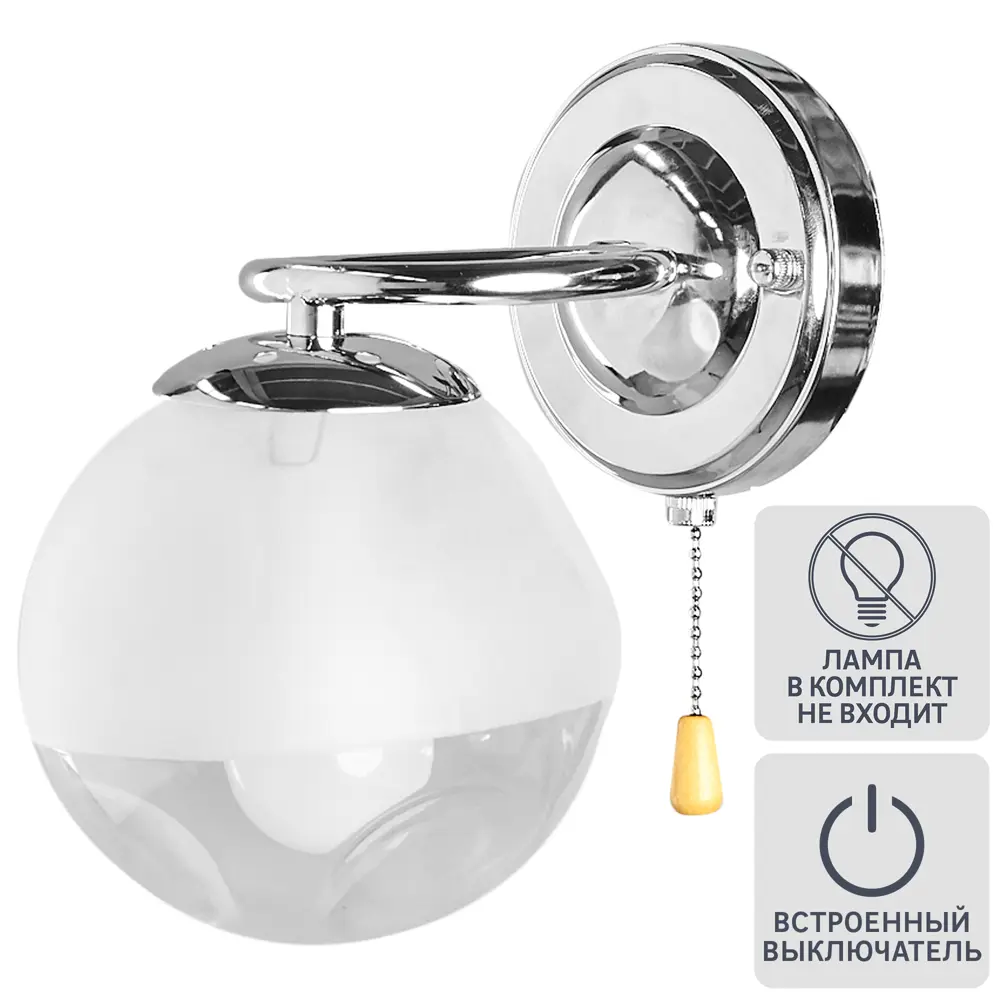 Фото Настенный светильник Lumion Comfi 5209/1W, цвет хром Фото Настенный светильник Lumion Comfi 5209/1W, цвет хром