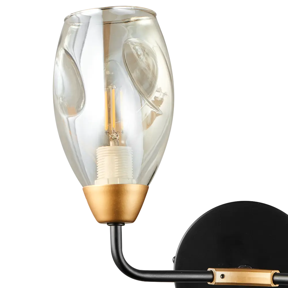 Фото 4 Настенный светильник Lumion Moderni 5208/2W, цвет черный Фото 4 Настенный светильник Lumion Moderni 5208/2W, цвет черный