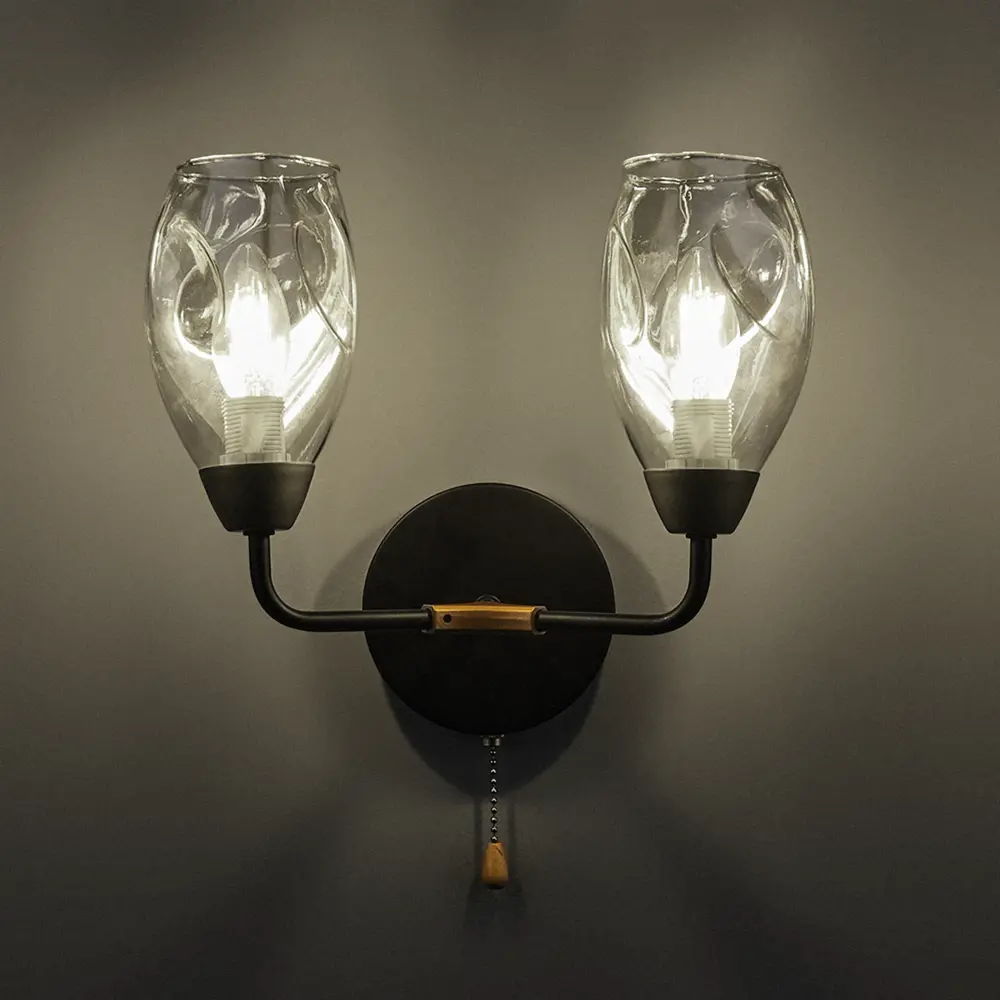 Фото 3 Настенный светильник Lumion Moderni 5208/2W, цвет черный Фото 3 Настенный светильник Lumion Moderni 5208/2W, цвет черный